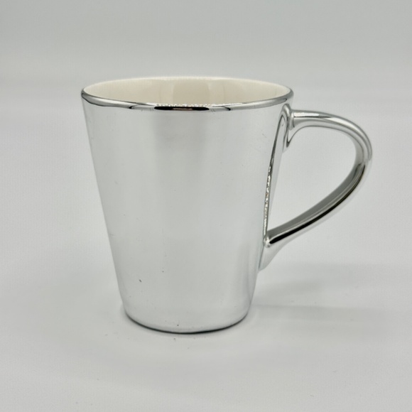 Starbucks | 2013 Silver & Red Mini Holiday Mug Plate Demi Espresso Set - Picture 3 of 11